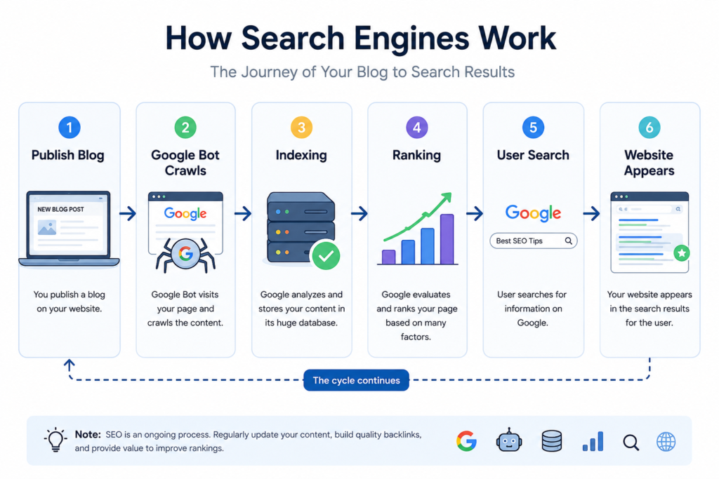 Beginner's Guide to SEO: How Google crawls, indexes, and ranks a website.